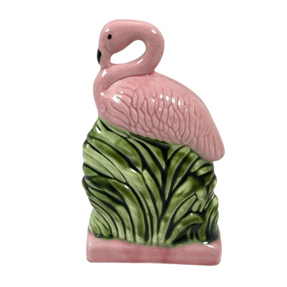 Vintage Florida Longboat Key Pink Flamingo Thermometer Figurine Kitsch Souvenir - Picture 2 of 10